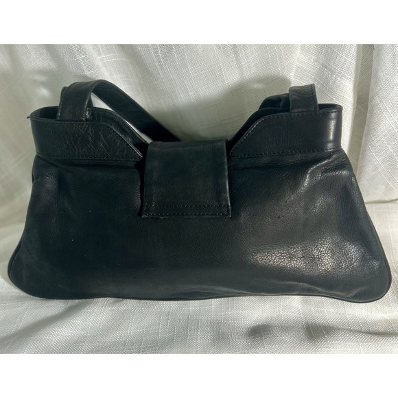 Naty Made In Italy Vera Pelle Black Leather Purse Small - Picture 6 of 15